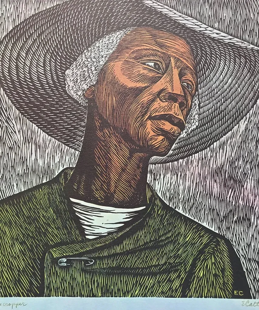 Artwork by Elizabeth Catlett